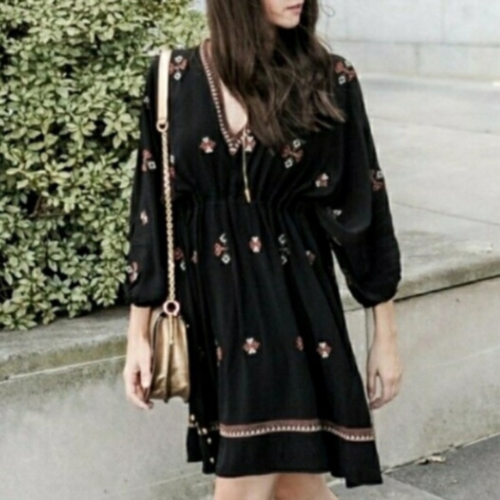 RARE Anthropologie Embroidered Tunic Dress - Twelfth Street By Cynthia Vincent